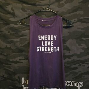Burn Boot Camp Purple Muscle Tee for Women